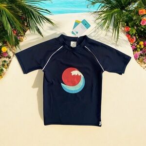 🆕Snapper Rock Sunset Wave Rash Top Size 5/6 NWT